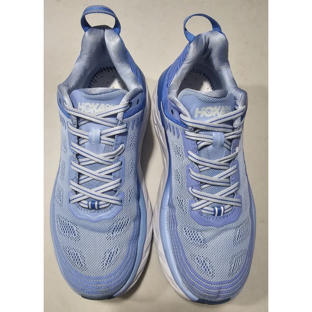 Hoka One One Bondi 6 Women’s Running Shoes Blue Athletic Sneakers Size 8.5 - Picture 3 of 11